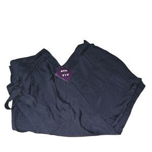 Womens Ava & Viv Wide Leg Pant, 1X, NWT!!!